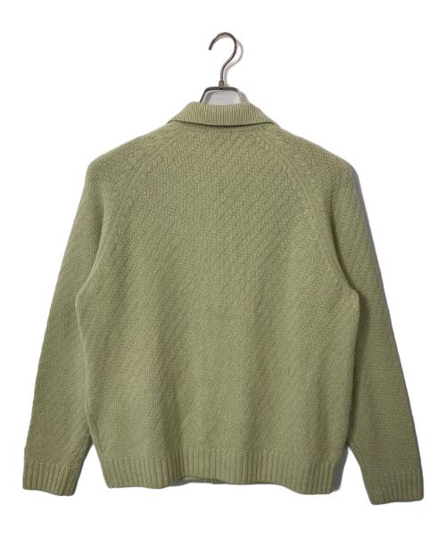BURBERRY LONDON（バーバリーロンドン）BURBERRY LONDON (バーバリーロンドン) BURBERRY LONDON 厚手カーディガン 黄緑 サイズ:Lの古着・服飾アイテム