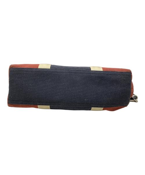 COACH（コーチ）COACH (コーチ) COACH 2WAYトートバッグ ブラウン×ネイビーの古着・服飾アイテム