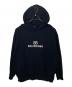 BALENCIAGA（バレンシアガ）の古着「BALENCIAGA BB PIXEL HOODIE スウェットプルオーバーパーカー」｜ブラック