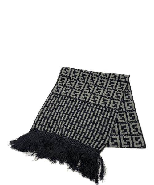 FENDI（フェンディ）FENDI (フェンディ) FENDI マフラー ブラックの古着・服飾アイテム