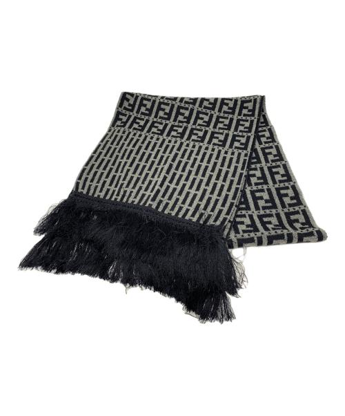FENDI（フェンディ）FENDI (フェンディ) FENDI マフラー ブラックの古着・服飾アイテム