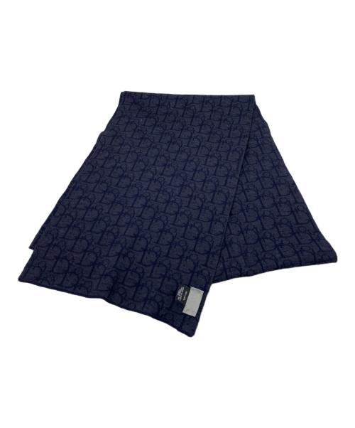 Dior（ディオール）DIOR (ディオール) DIOR マフラー ネイビーの古着・服飾アイテム