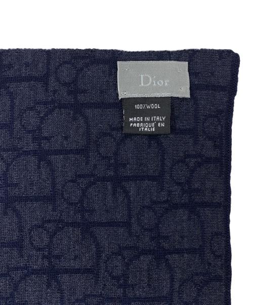 Dior（ディオール）DIOR (ディオール) DIOR マフラー ネイビーの古着・服飾アイテム