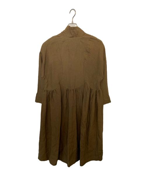 magali（マガリ）magali (マガリ) magali 長袖ワンピース ブラウン サイズ:Freeの古着・服飾アイテム