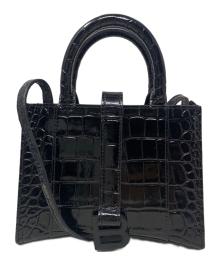 BALENCIAGA（バレンシアガ）の古着「BALENCIAGA アワーグラス ショルダーバッグ」｜ブラック