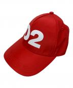 DSQUARED2ディースクエアード）の古着「DSQUARED2 キャップ」｜レッド