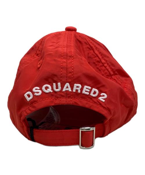 DSQUARED2（ディースクエアード）DSQUARED2 (ディースクエアード) DSQUARED2 キャップ レッドの古着・服飾アイテム