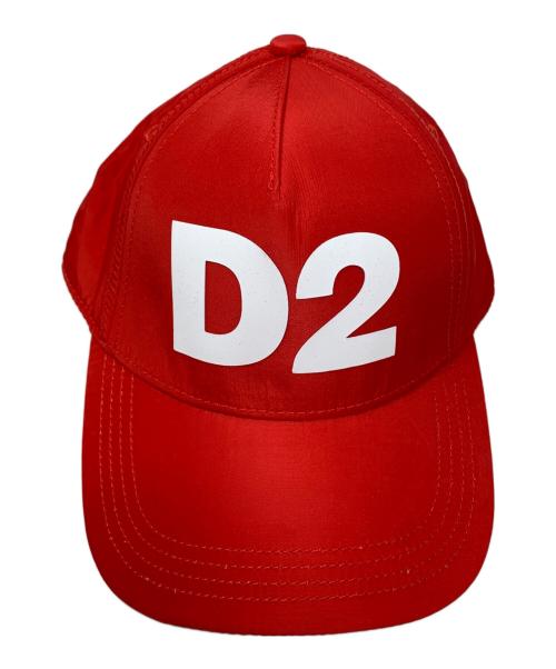 DSQUARED2（ディースクエアード）DSQUARED2 (ディースクエアード) DSQUARED2 キャップ レッドの古着・服飾アイテム