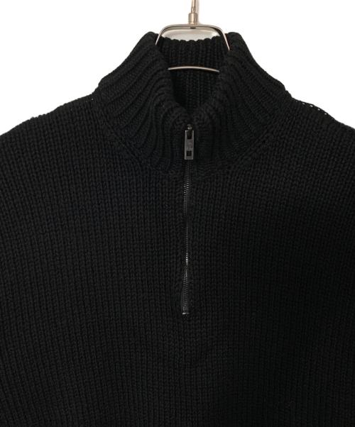 LOUIS VUITTON（ルイ ヴィトン）LOUIS VUITTON (ルイ ヴィトン) LOUIS VUITTON ヤクウールハーフジップニット ブラック サイズ:Ｓの古着・服飾アイテム