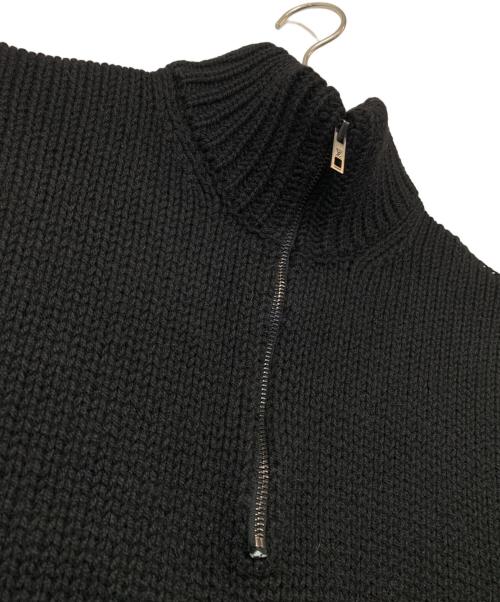 LOUIS VUITTON（ルイ ヴィトン）LOUIS VUITTON (ルイ ヴィトン) LOUIS VUITTON ヤクウールハーフジップニット ブラック サイズ:Ｓの古着・服飾アイテム