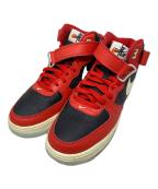 NIKEナイキ）の古着「NIKE Air Force 1 Mid Split Black Red スニーカー」｜レッド
