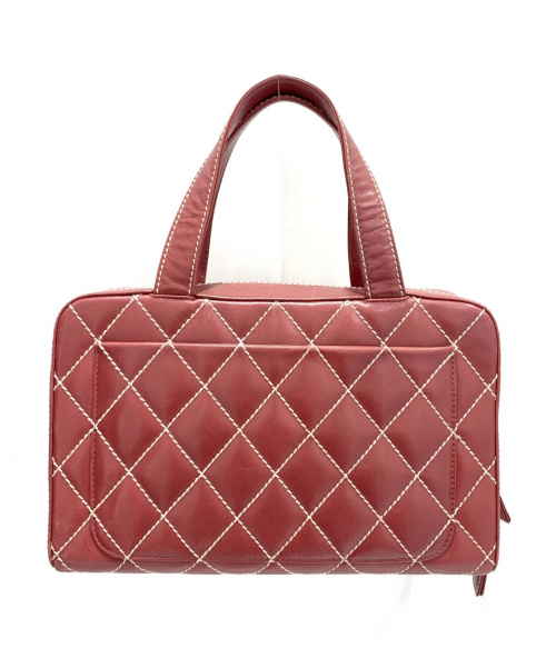CHANEL（シャネル）CHANEL (シャネル) ワイルドステッチハンドバッグ レッドの古着・服飾アイテム