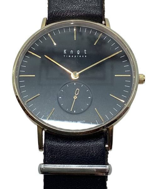 KNOT（ノット）KNOT (ノット) 腕時計 ブラックの古着・服飾アイテム