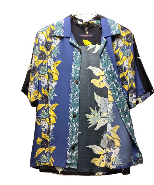 LOUIS VUITTON（ルイ ヴィトン）LOUIS VUITTON (ルイ ヴィトン) アロハシャツ ブルー サイズ:Lの古着・服飾アイテム