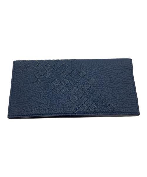BOTTEGA VENETA（ボッテガベネタ）BOTTEGA VENETA (ボッテガベネタ) 札入れ ネイビーの古着・服飾アイテム