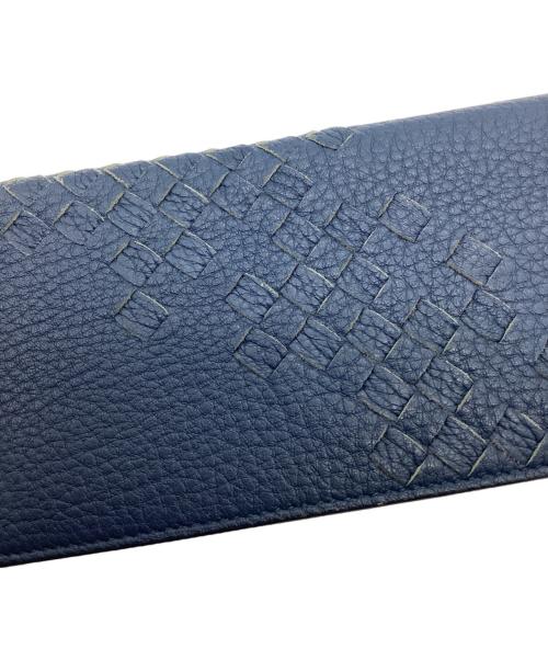 BOTTEGA VENETA（ボッテガベネタ）BOTTEGA VENETA (ボッテガベネタ) 札入れ ネイビーの古着・服飾アイテム