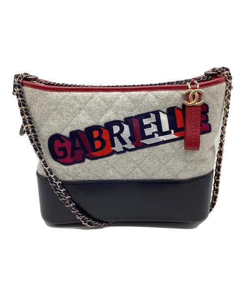 CHANEL（シャネル）CHANEL (シャネル) ガブリエル ドゥ チェーンショルダーバッグ グレー×ネイビーの古着・服飾アイテム