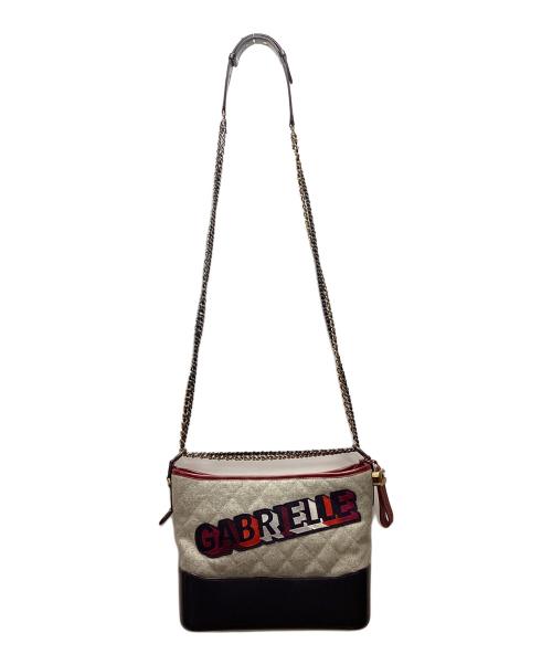 CHANEL（シャネル）CHANEL (シャネル) ガブリエル ドゥ チェーンショルダーバッグ グレー×ネイビーの古着・服飾アイテム