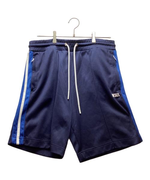DIESEL（ディーゼル）DIESEL (ディーゼル) ハーフジャージパンツ ネイビー サイズ:Lの古着・服飾アイテム