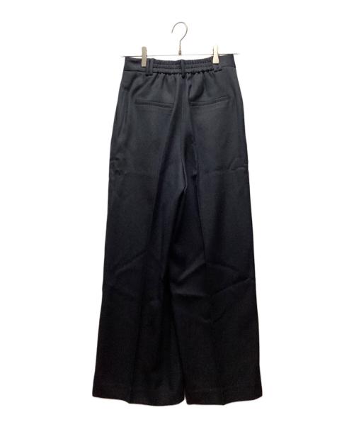 LAUTRE AMONT（ロートレアモン）LAUTRE AMONT (ロートレアモン) 防しわタックストレートワイドパンツ ネイビー サイズ:36の古着・服飾アイテム