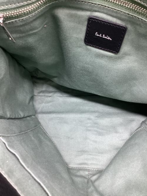 PAUL SMITH（ポールスミス）PAUL SMITH (ポールスミス) レザートートバッグ ブラックの古着・服飾アイテム