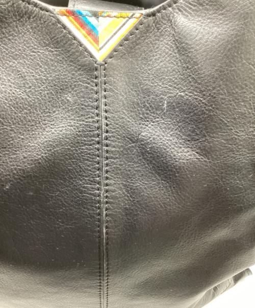 PAUL SMITH（ポールスミス）PAUL SMITH (ポールスミス) レザートートバッグ ブラックの古着・服飾アイテム