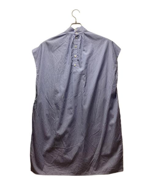 MACPHEE（マカフィー）MACPHEE (マカフィー) ギャザーPOブラウス ネイビー サイズ:36の古着・服飾アイテム