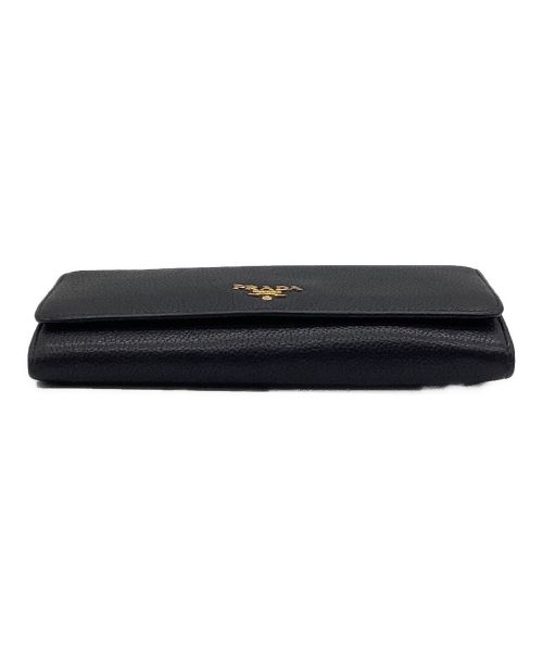 PRADA（プラダ）PRADA (プラダ) 2つ折り財布 ブラックの古着・服飾アイテム