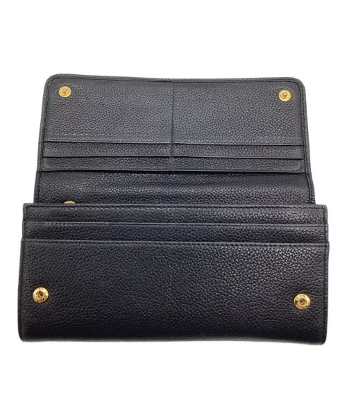PRADA（プラダ）PRADA (プラダ) 2つ折り財布 ブラックの古着・服飾アイテム