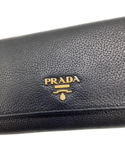 PRADA（プラダ）PRADA (プラダ) 2つ折り財布 ブラックの古着・服飾アイテム