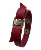 Salvatore Ferragamoサルヴァトーレ フェラガモ）の古着「リボン型ブレスレット」｜レッド