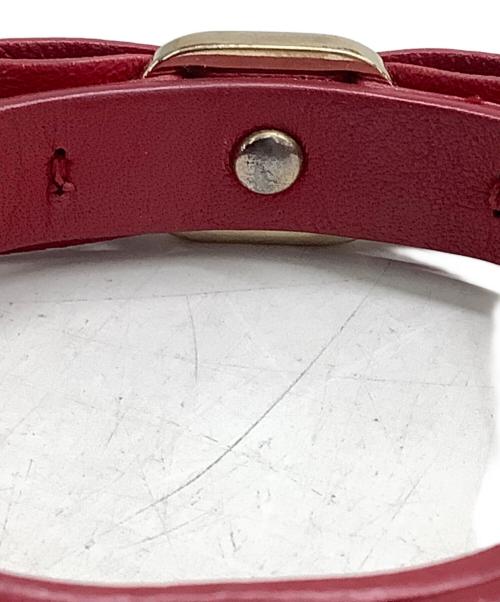 Salvatore Ferragamo（サルヴァトーレ フェラガモ）Salvatore Ferragamo (サルヴァトーレ フェラガモ) リボン型ブレスレット レッドの古着・服飾アイテム