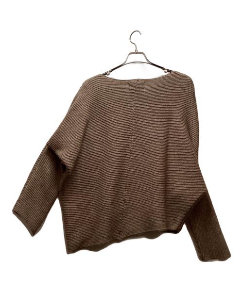 ThebaToNe（ザ バトン）ThebaToNe (ザ バトン) ボートネックニット ブラウン サイズ:Mの古着・服飾アイテム
