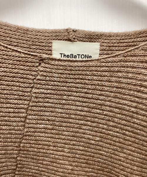ThebaToNe（ザ バトン）ThebaToNe (ザ バトン) ボートネックニット ブラウン サイズ:Mの古着・服飾アイテム