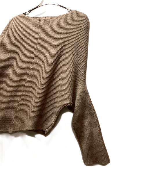 ThebaToNe（ザ バトン）ThebaToNe (ザ バトン) ボートネックニット ブラウン サイズ:Mの古着・服飾アイテム
