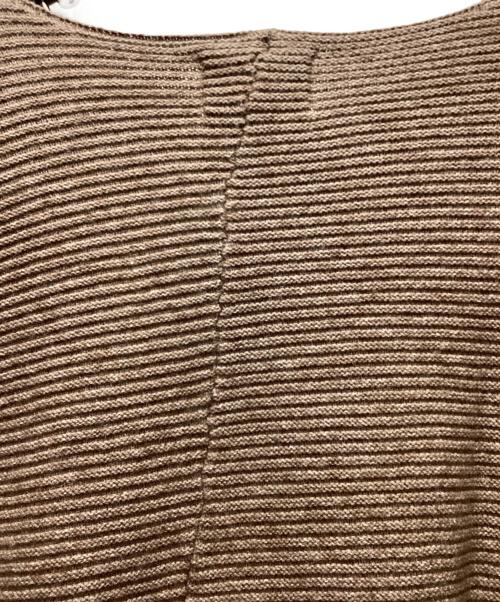 ThebaToNe（ザ バトン）ThebaToNe (ザ バトン) ボートネックニット ブラウン サイズ:Mの古着・服飾アイテム