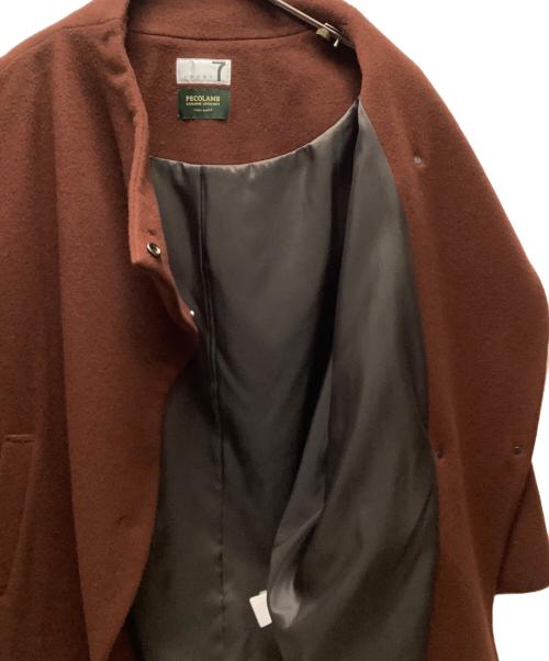 soeur7（スール）soeur7 (スール) ウールコート ブラウン サイズ:Mの古着・服飾アイテム