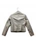 And Couture (アンドクチュール) ラムレザーライダースジャケット ホワイト サイズ:Free：4000円