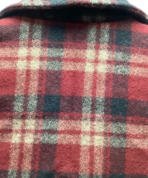 POLO RALPH LAUREN（ポロ・ラルフローレン）POLO RALPH LAUREN (ポロ・ラルフローレン) 80'sダブルブレストコート レッド×ブラック サイズ:Lの古着・服飾アイテム