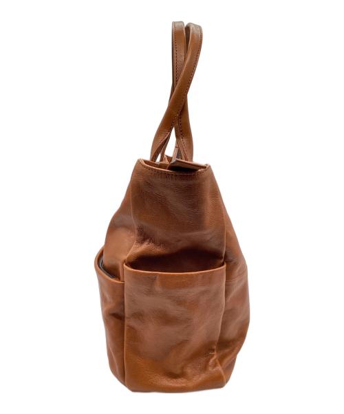 IKETEI（イケテイ）IKETEI (イケテイ) ショルダートートバッグ キャメルの古着・服飾アイテム