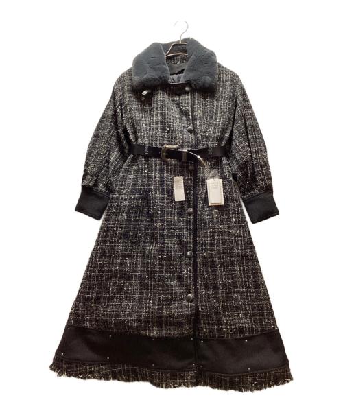 KOH.style（コースタイル）KOH.style (コースタイル) 中綿コート グレー×ブラック サイズ:Freeの古着・服飾アイテム