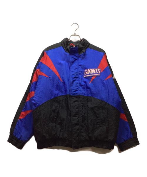 NFL（エヌエフエル）NFL (エヌエフエル) ナイロンジャケット ブラック×ブルー サイズ:Lの古着・服飾アイテム