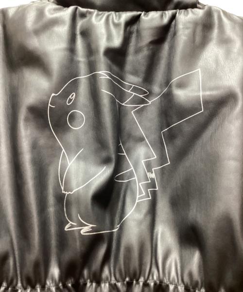 JEANASIS（ジーナシス）JEANASIS (ジーナシス) 中綿ヴィーガンレザージャケット ブラック サイズ:Freeの古着・服飾アイテム