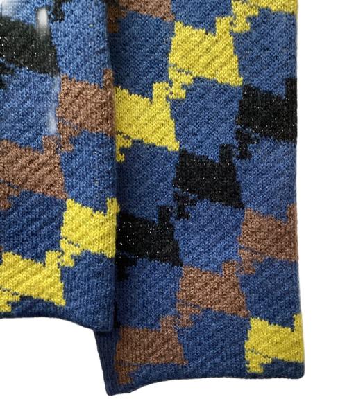 JEANASIS（ジーナシス）JEANASIS (ジーナシス) セーター ブルー×イエロー サイズ:Freeの古着・服飾アイテム