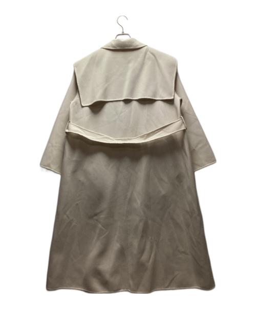 FRAY ID（フレイ アイディー）FRAY ID (フレイ アイディー) ケープステンカラーツイルリバーコート ベージュ サイズ:Lの古着・服飾アイテム