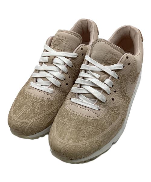 NIKE（ナイキ）NIKE (ナイキ) AIR MAX 90 QS LASER 'Woodgrain' ピンク×ベージュ サイズ:27の古着・服飾アイテム