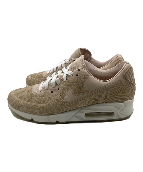 NIKE（ナイキ）NIKE (ナイキ) AIR MAX 90 QS LASER 'Woodgrain' ピンク×ベージュ サイズ:27の古着・服飾アイテム