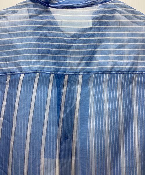 CMMN SWDN（コモンスウェーデン）CMMN SWDN (コモンスウェーデン) オーガンジーシャツ ブルー サイズ:46の古着・服飾アイテム