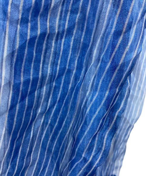 CMMN SWDN（コモンスウェーデン）CMMN SWDN (コモンスウェーデン) オーガンジーシャツ ブルー サイズ:46の古着・服飾アイテム