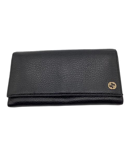 GUCCI（グッチ）GUCCI (グッチ) 長財布 ブラックの古着・服飾アイテム
